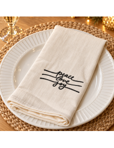Servilletas  Estampadas  Peace, Joy, Love x 4