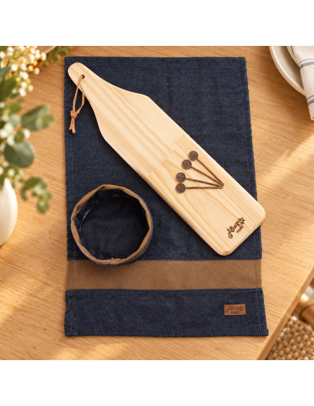 Set de Picada Cuero & Denim - 2 Pinchos