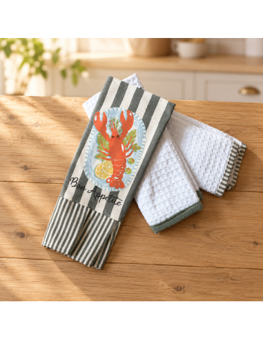 Pack de Paños y Repasadores x 3 - AMALFI COAST