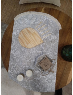 Set de Picada Gota & Flecos: Panera + Tabla + 2 Pinches 2