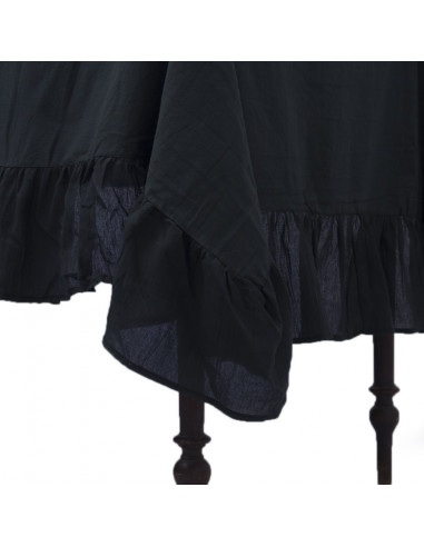 Mantel de Tusor con Volados en Gasa