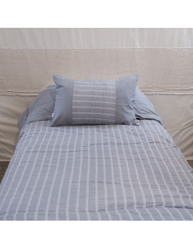 Acolchado Tusor Reversibles - Mil Rayas y Liso