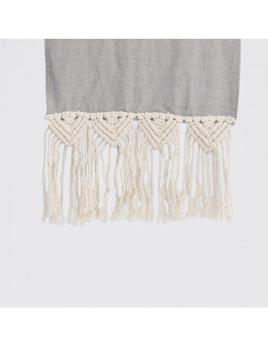 Camino de Mesa - Macramé Triángulos