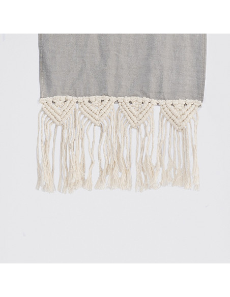 Camino de Mesa - Macramé Triángulos