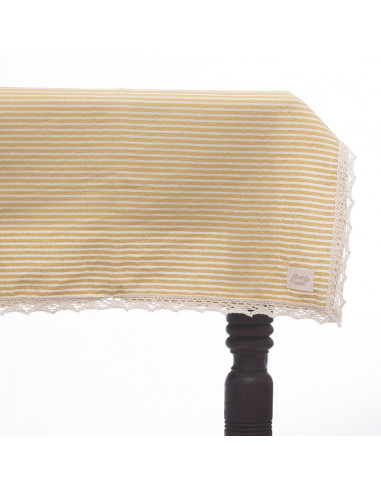 Mantel Diario - 90 x 90 cm  pack x 3 - Tusor con Puntilla