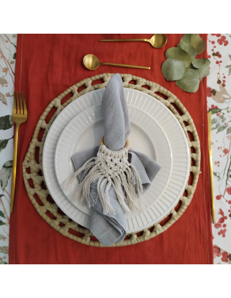 Servilleteros  Macramé x 4