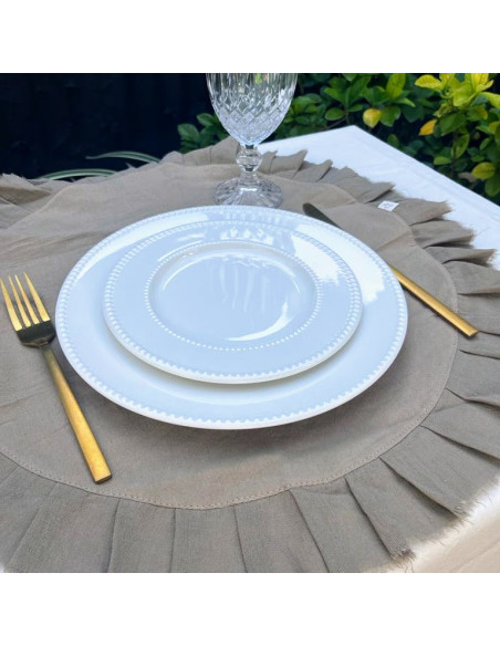 Plato de Sitio Camila Tusor Gasa x 4