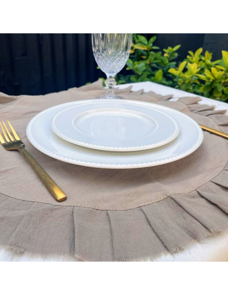 Plato de Sitio Camila Tusor Gasa x 4