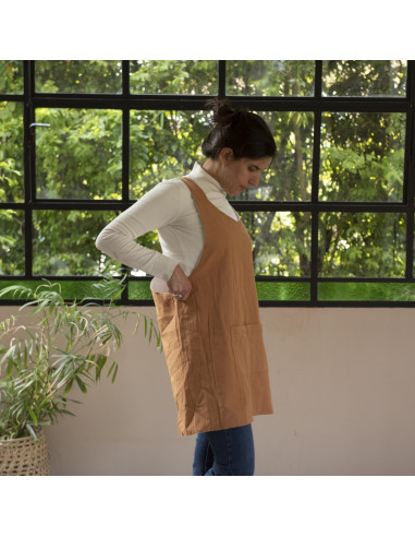 Delantal Jardinera Reversible- Tusor