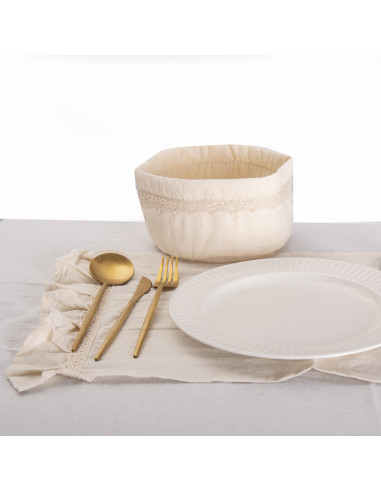 Set Lovely Mesa Tusor: 4 Ind + Panera + Camino + Bolsita