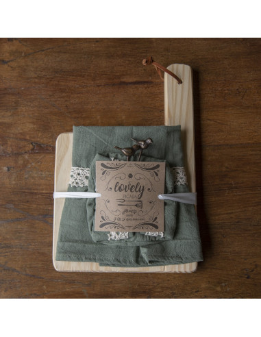 Set de Picada Tusor Volados y 2 Pinches