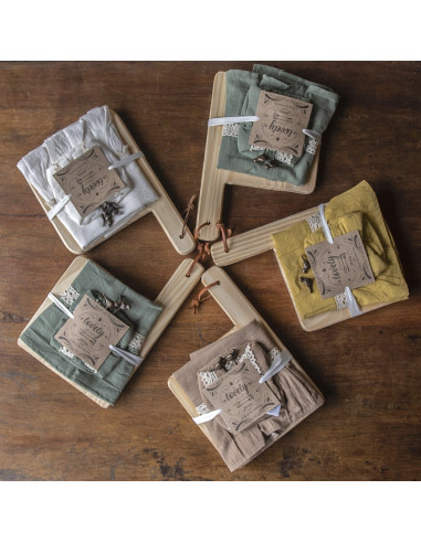 Set de Picada Tusor Volados y 2 Pinches