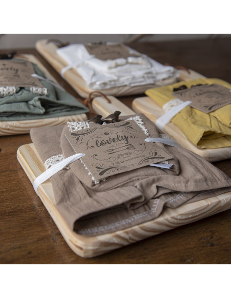 Set de Picada Tusor Volados y 2 Pinches